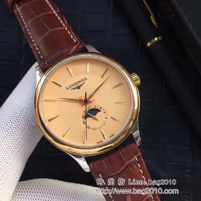 LONGINES浪琴 商務百搭 全自動機械男士腕表 WSS0646